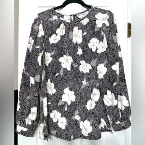 Vintage Three Flaggs long sleeve blouse